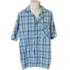[Stafford] Tailored Culture Plaid Sleepwear Shirt - Size L
